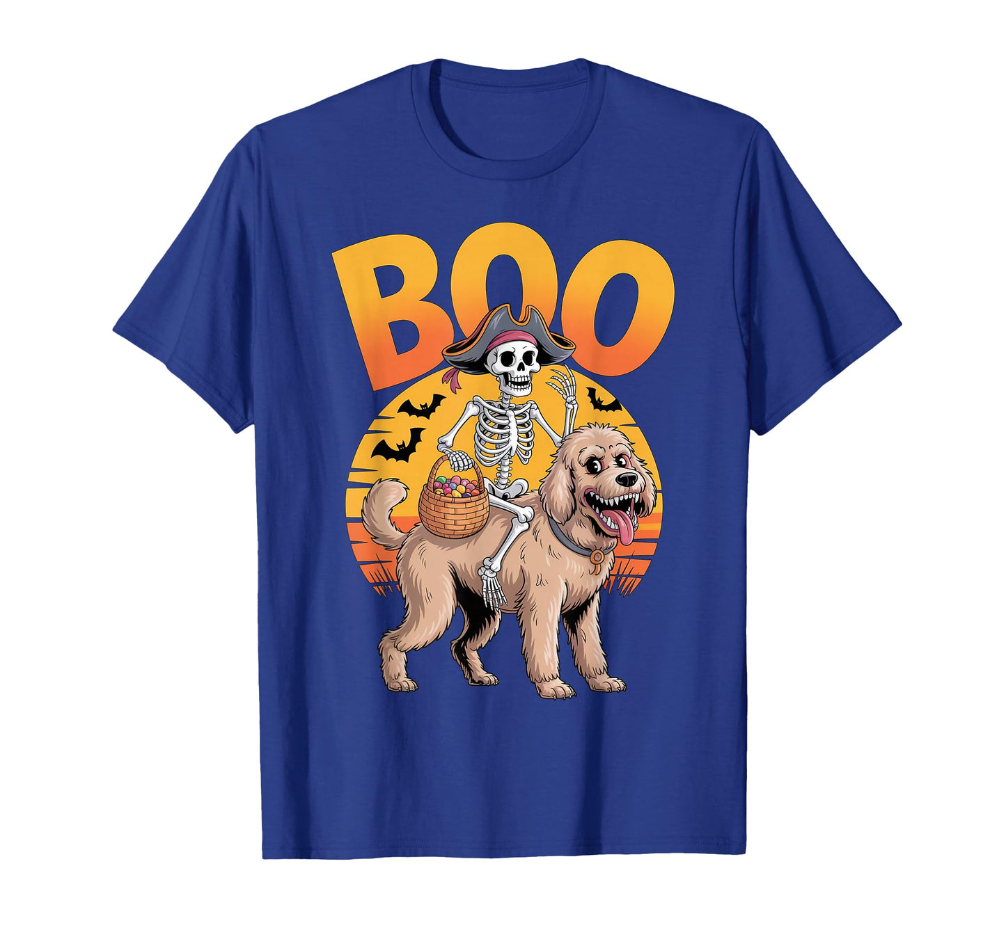 Spooky Doodle Costume on Boo Golden Doodle Halloween T-Shirt