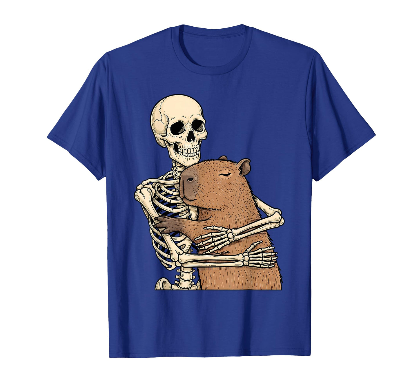 Skeleton Capybara Halloween Kawaii Spooky Aesthetic T-Shirt