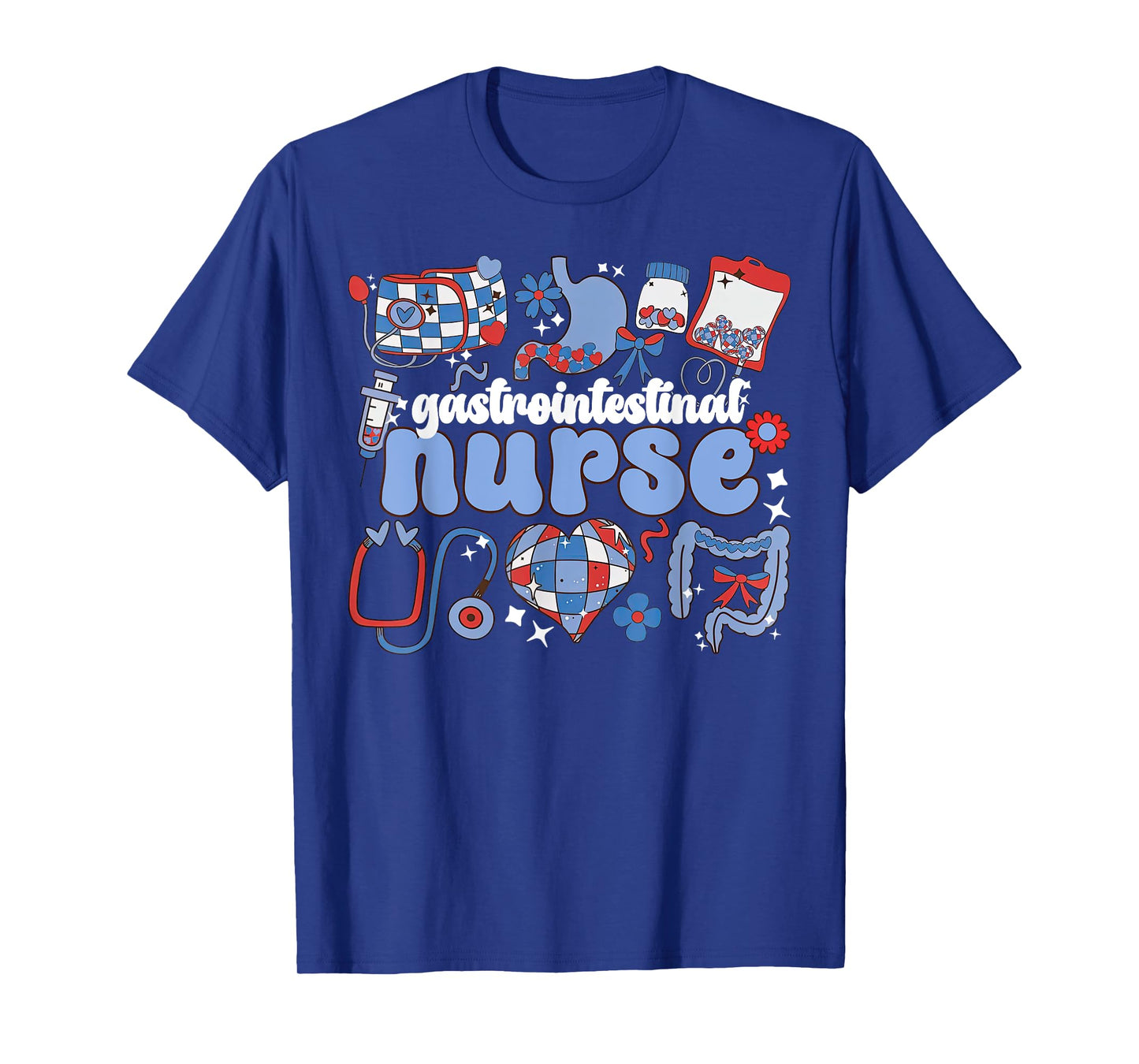 Gastrointestinal Nurse 4th Of July Gastro Endoscopy Doctor T-Shirt