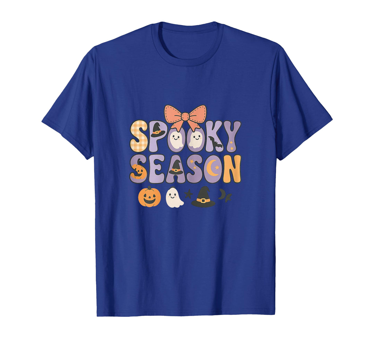Spooky Season Retro Halloween Ghost Women Toddler Girl T-Shirt