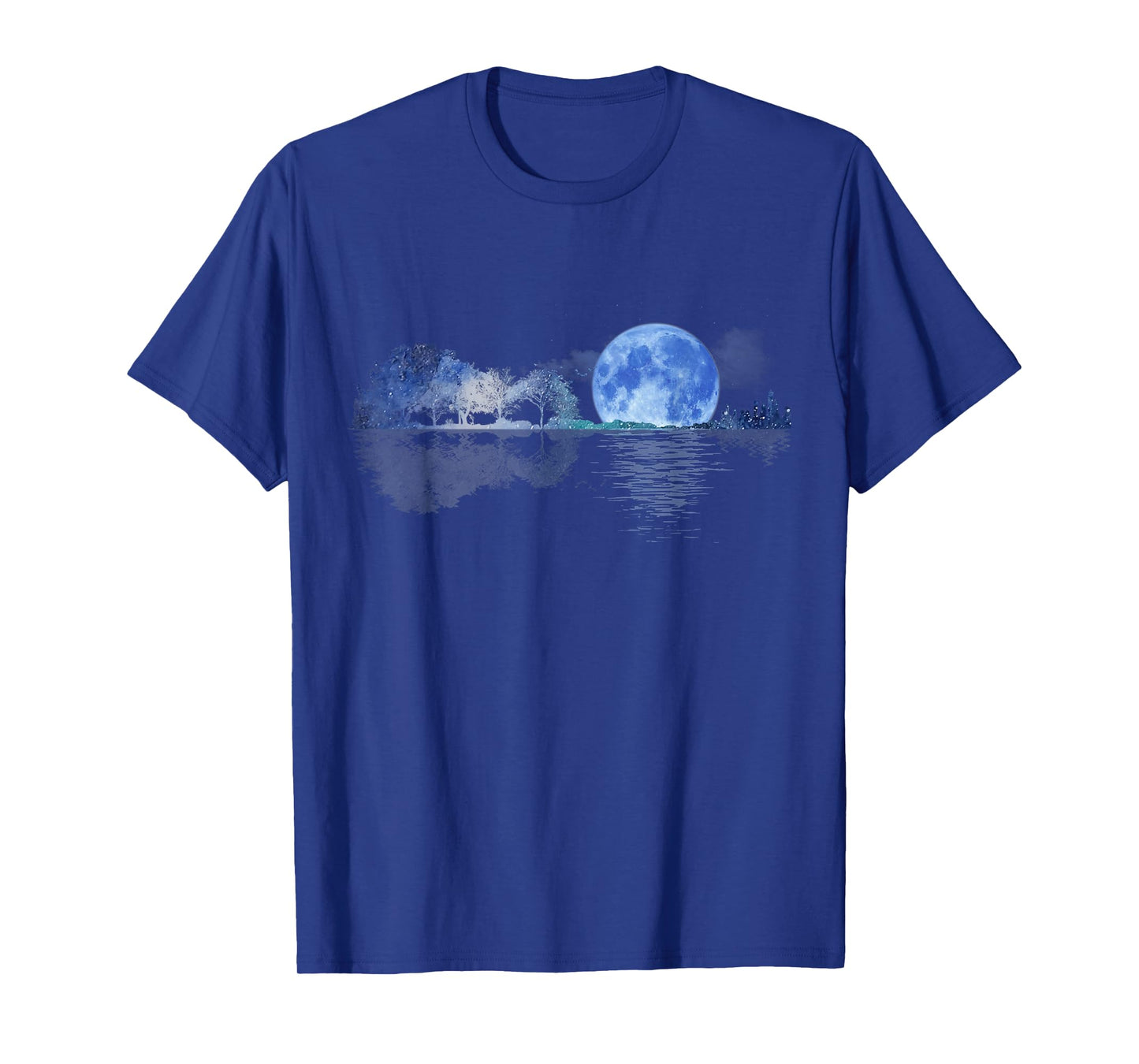 Acoustic Guitar Lake Shadow Nature Guitar Player Guitarist T-Shirt