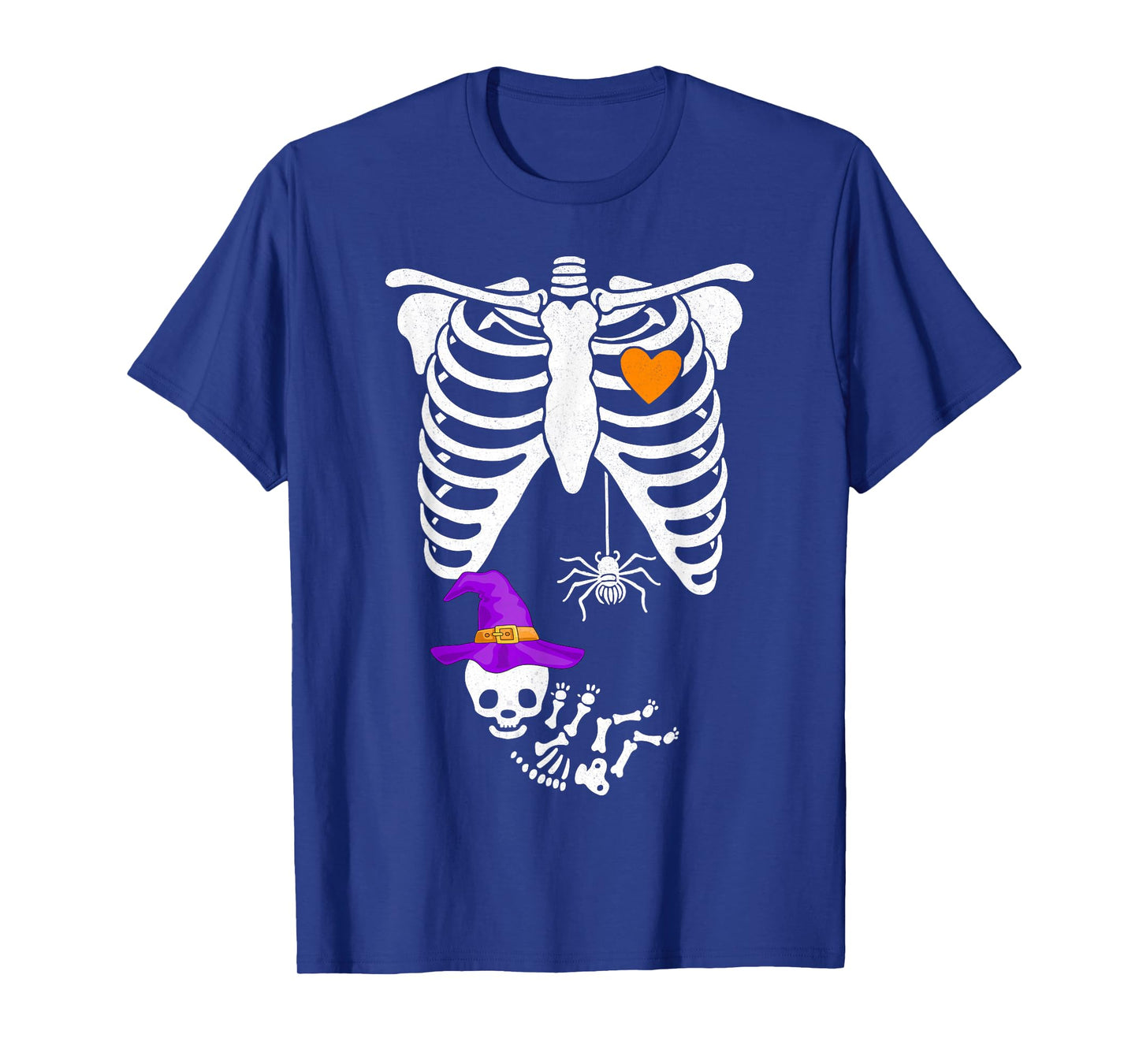 Witch Skeleton Pregnancy Announcement Mom Halloween Women T-Shirt