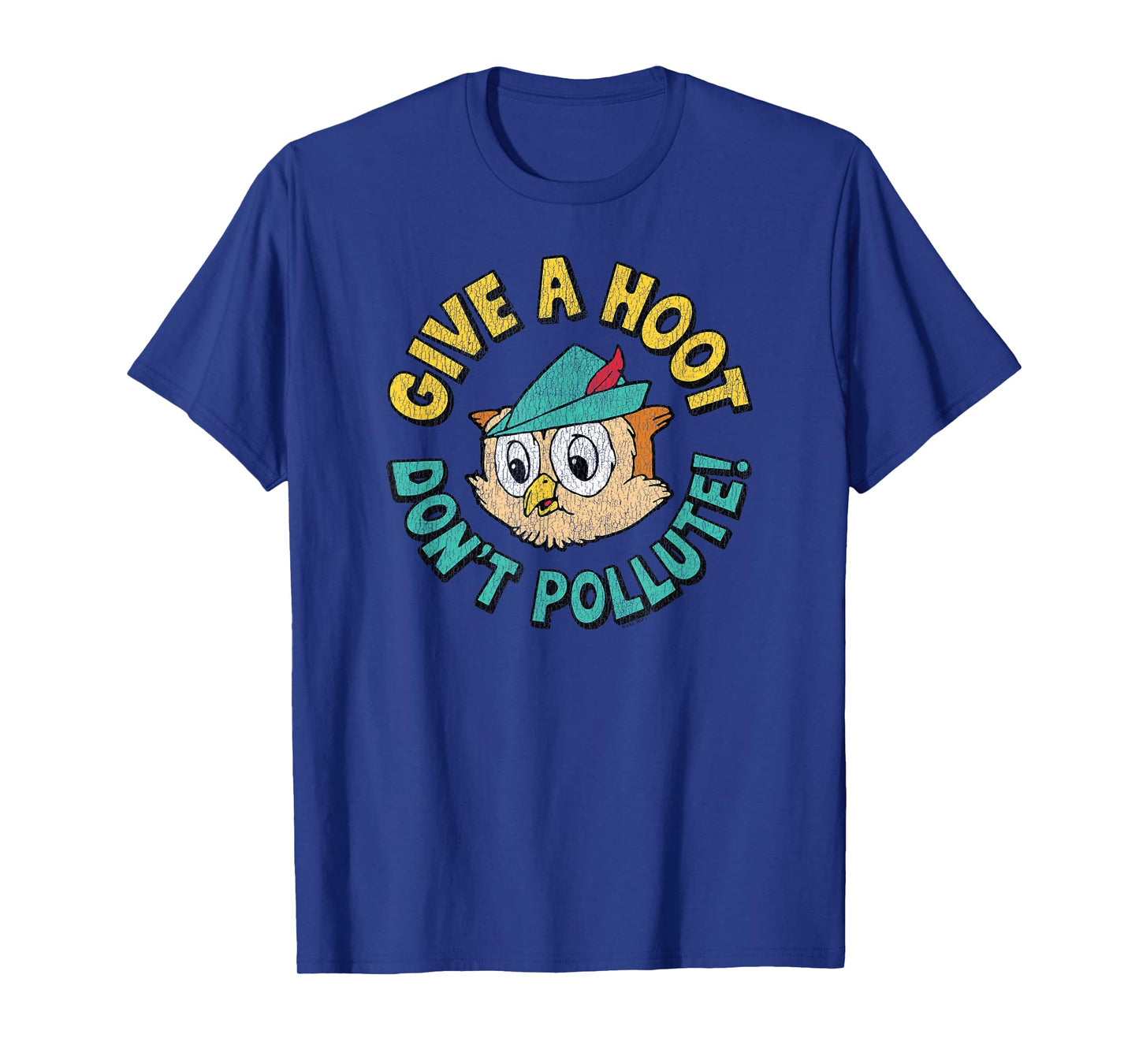 Woodsy Owl Distressed Give a Hoot Don't Pollute Retro T-Shirt