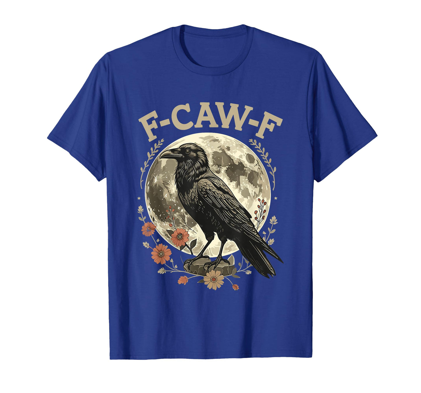 F-Caw-F Raven Moon Gothic Halloween, Black Crow Bird Lover T-Shirt