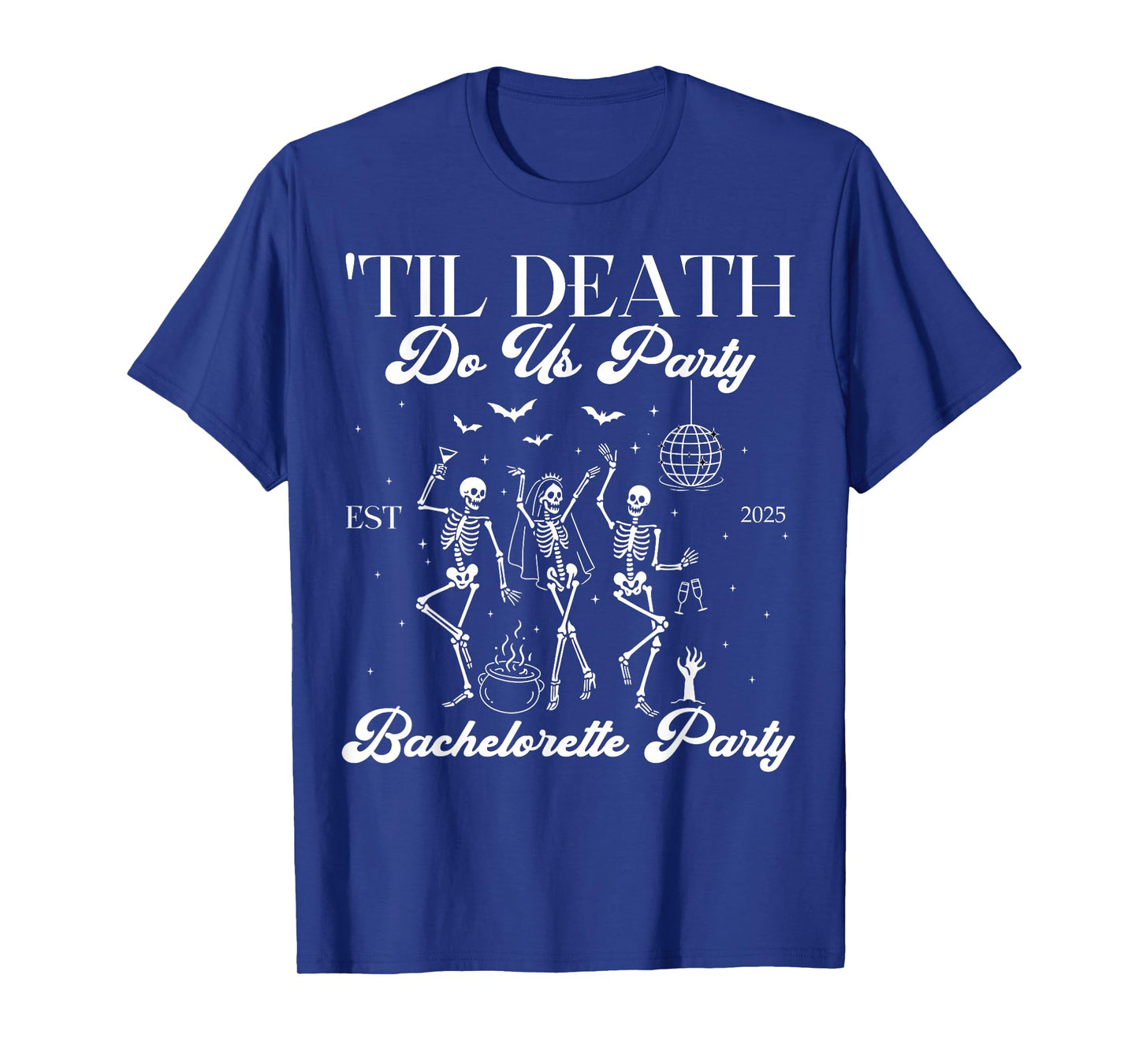 Til Death Do Us Party Retro Halloween Bachelorette Matching T-Shirt