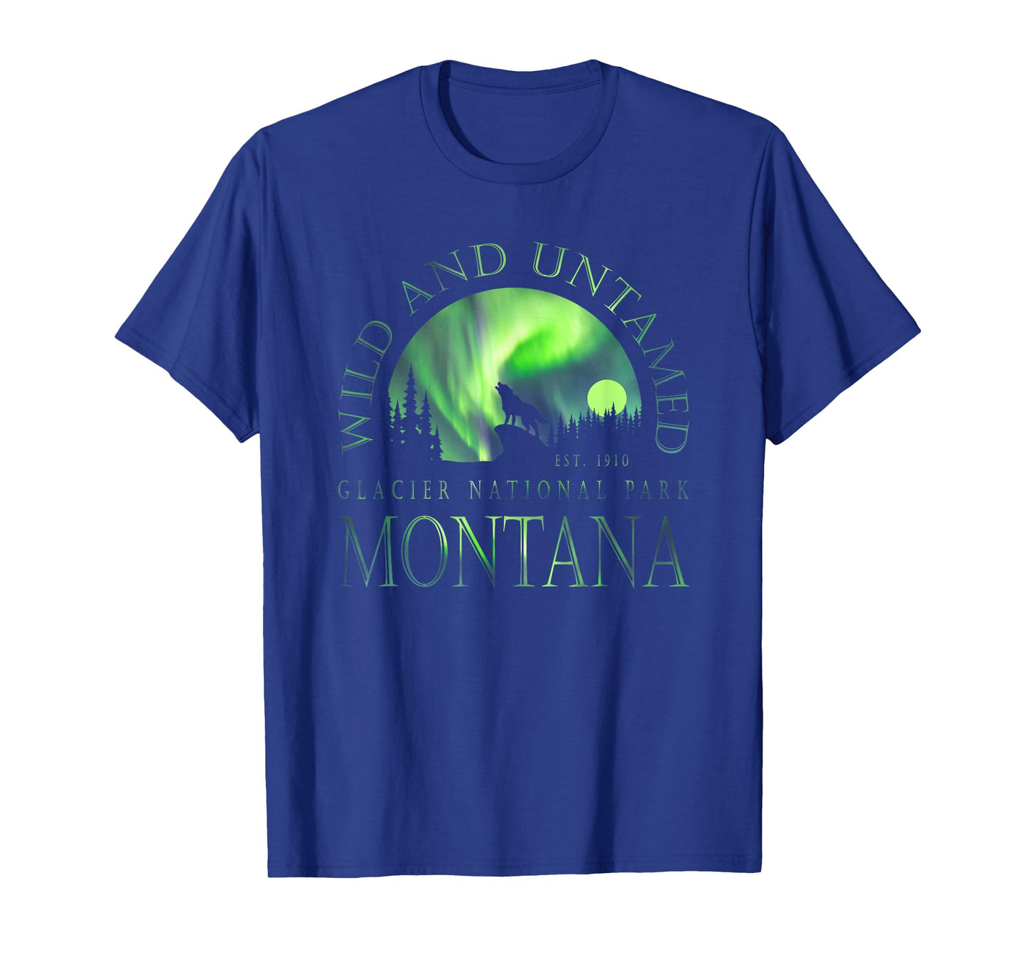 Montana - Glacier National Park - Northern Lights T-Shirt
