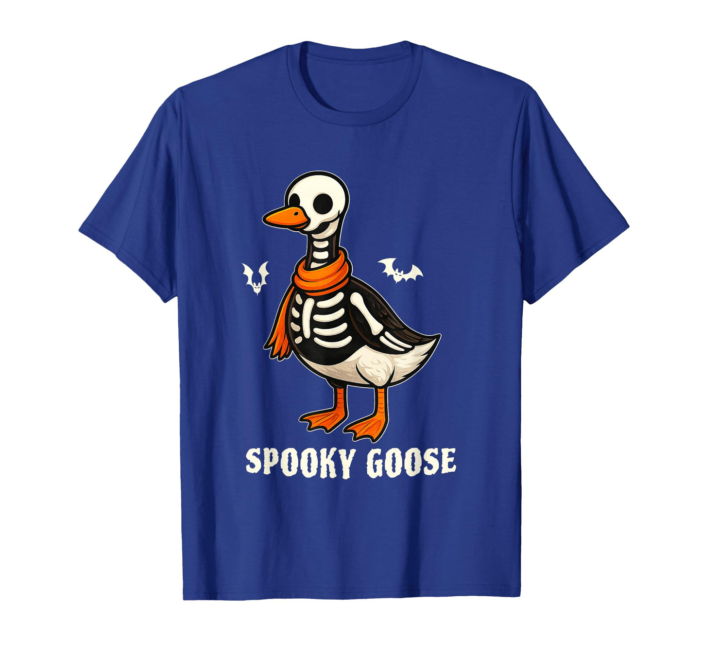 Silly Spooky Goose Halloween Funny Silly Goose Skeleton Fall T-Shirt