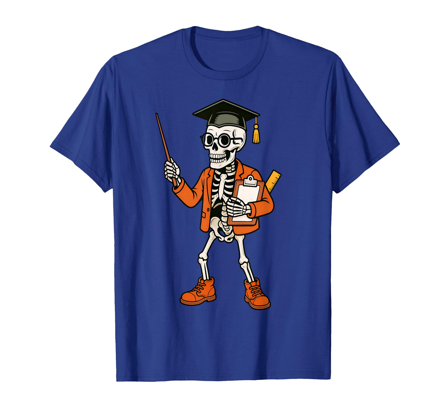 Funny Skeleton Teachers Halloween T-Shirt