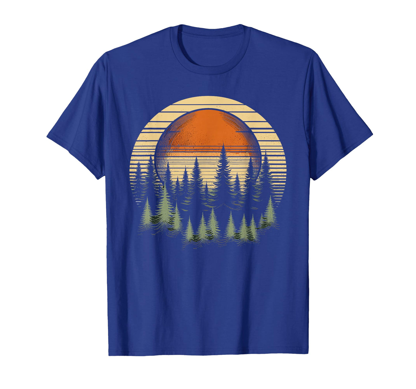 Trees Wildlife Nature Retro Forest T-Shirt