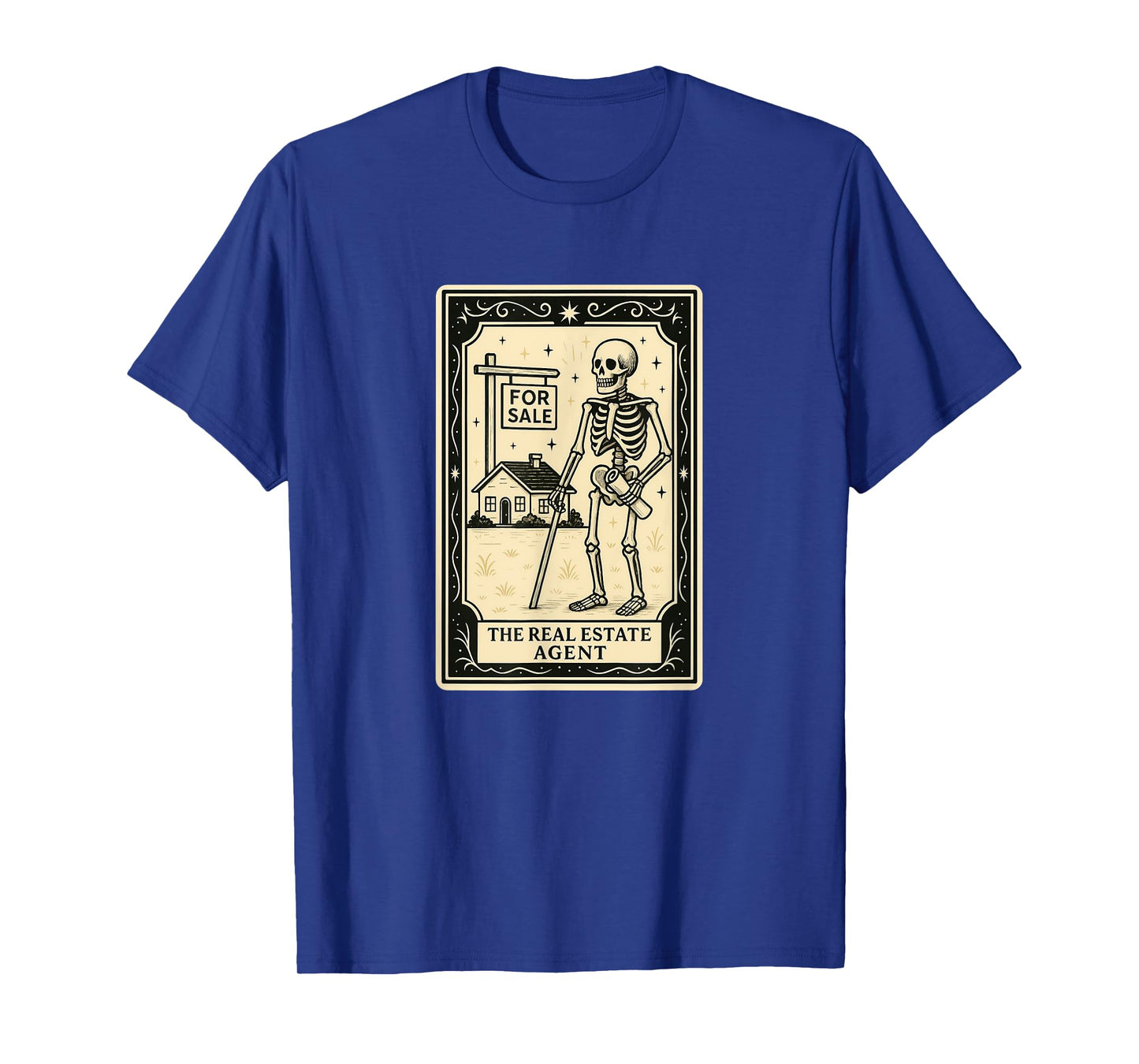 Real Estate Agent Tarot Card Halloween Spooky Gothic Witchy T-Shirt