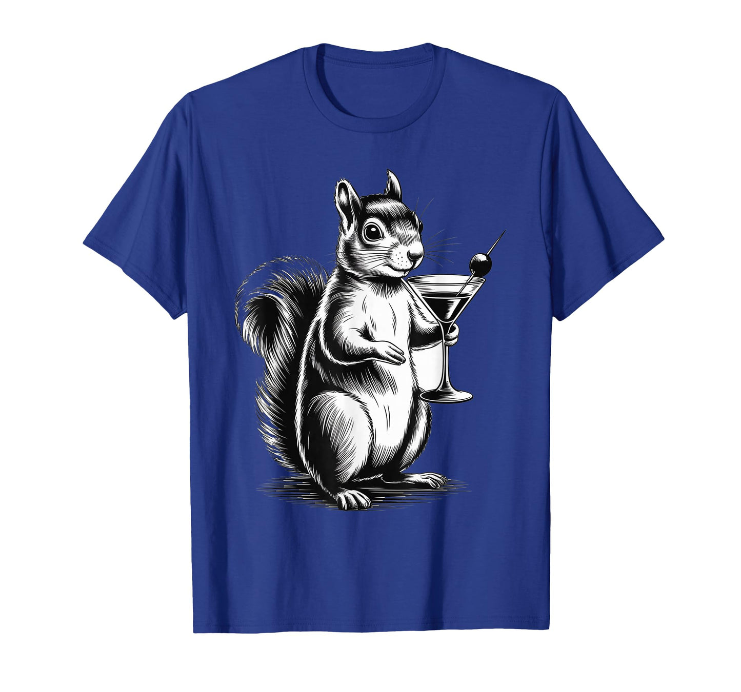 Squirrel Drinking Funny Forest Woodland Animal Lover Men T-Shirt
