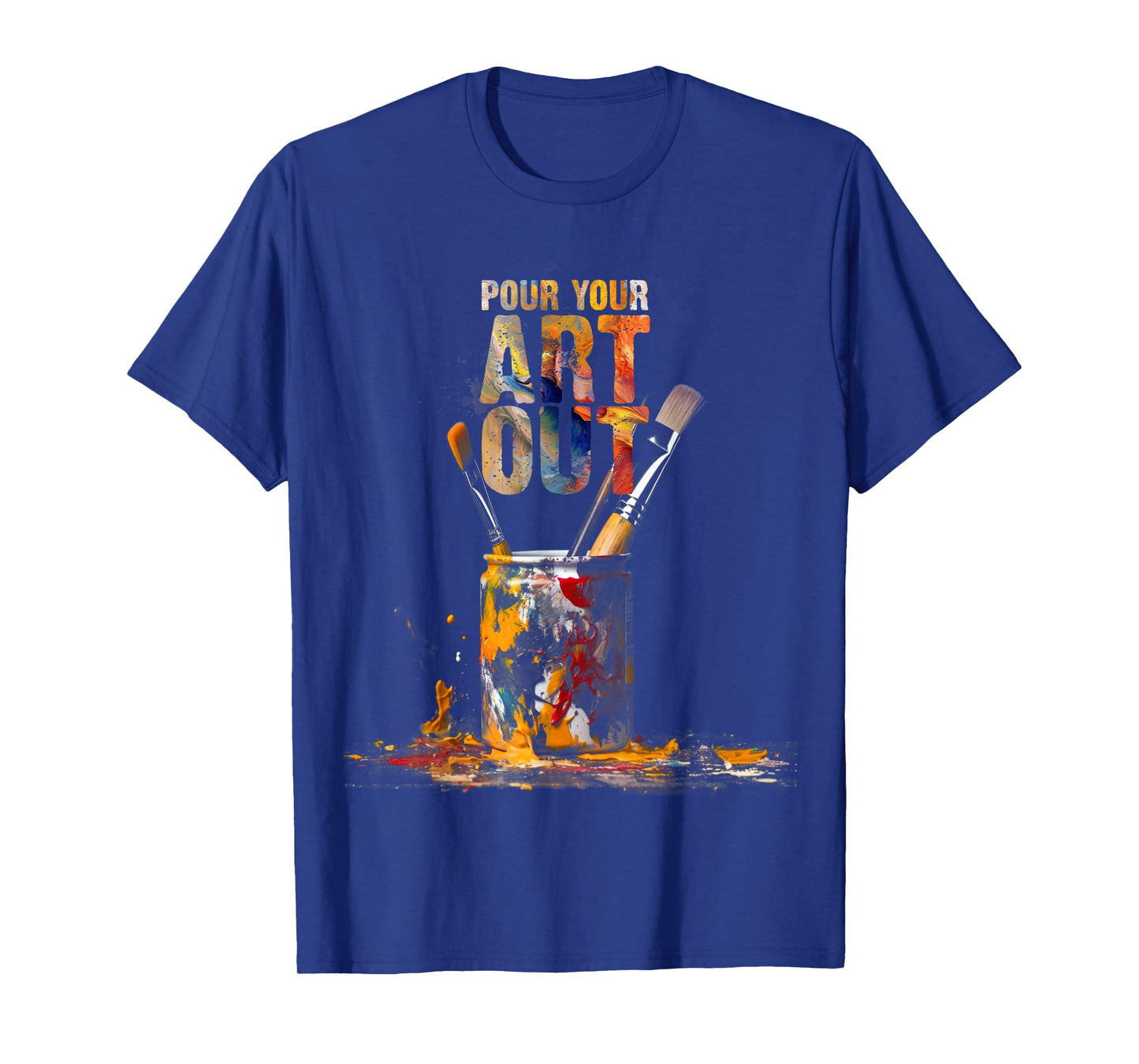 Vintage Cat Gift Store Artist Art Make Art Painter Teacher Artsy Gift T-Shirt