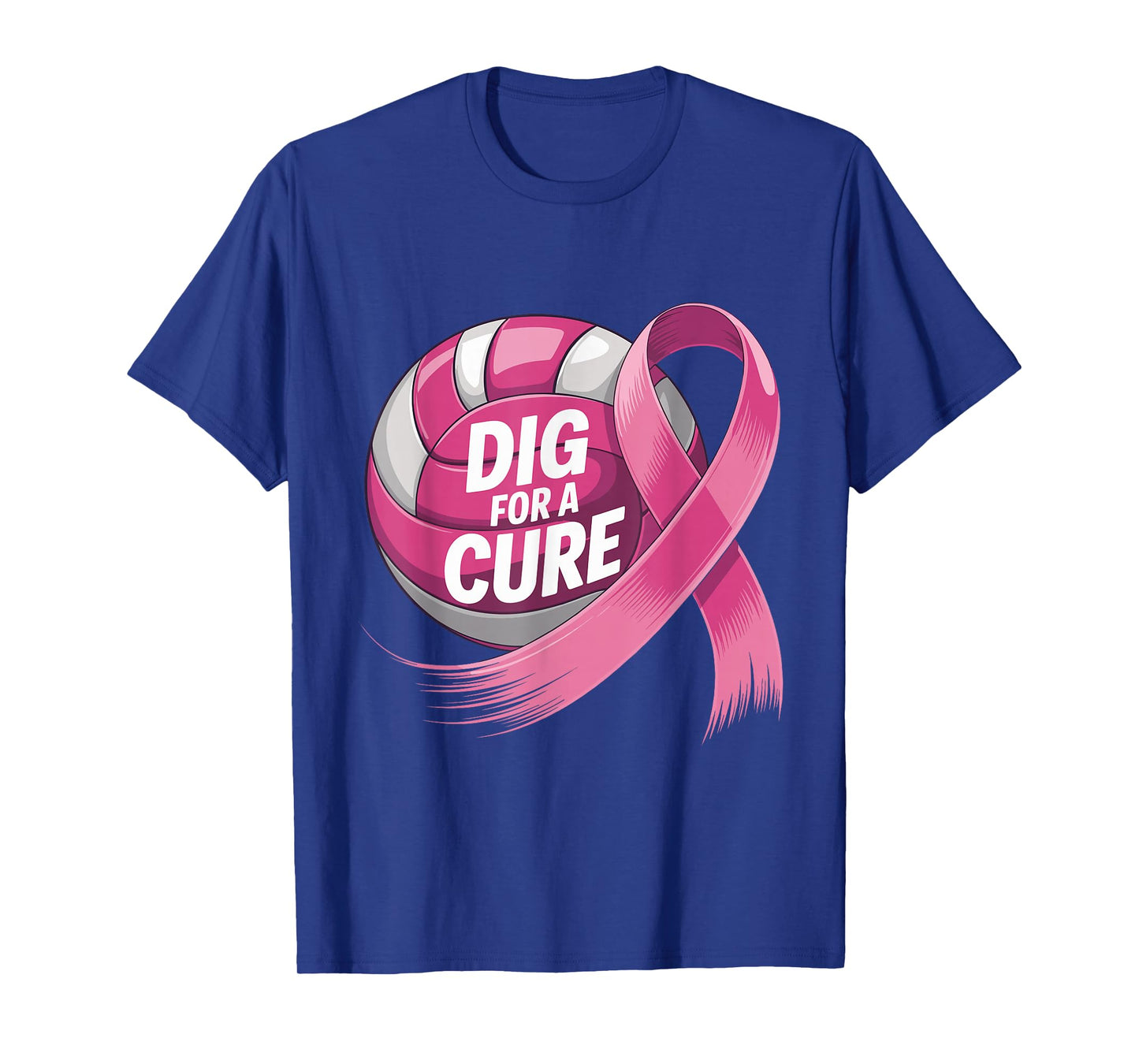 Dig for A Cure Volleyball Pink Breast Cancer Awareness Sport T-Shirt