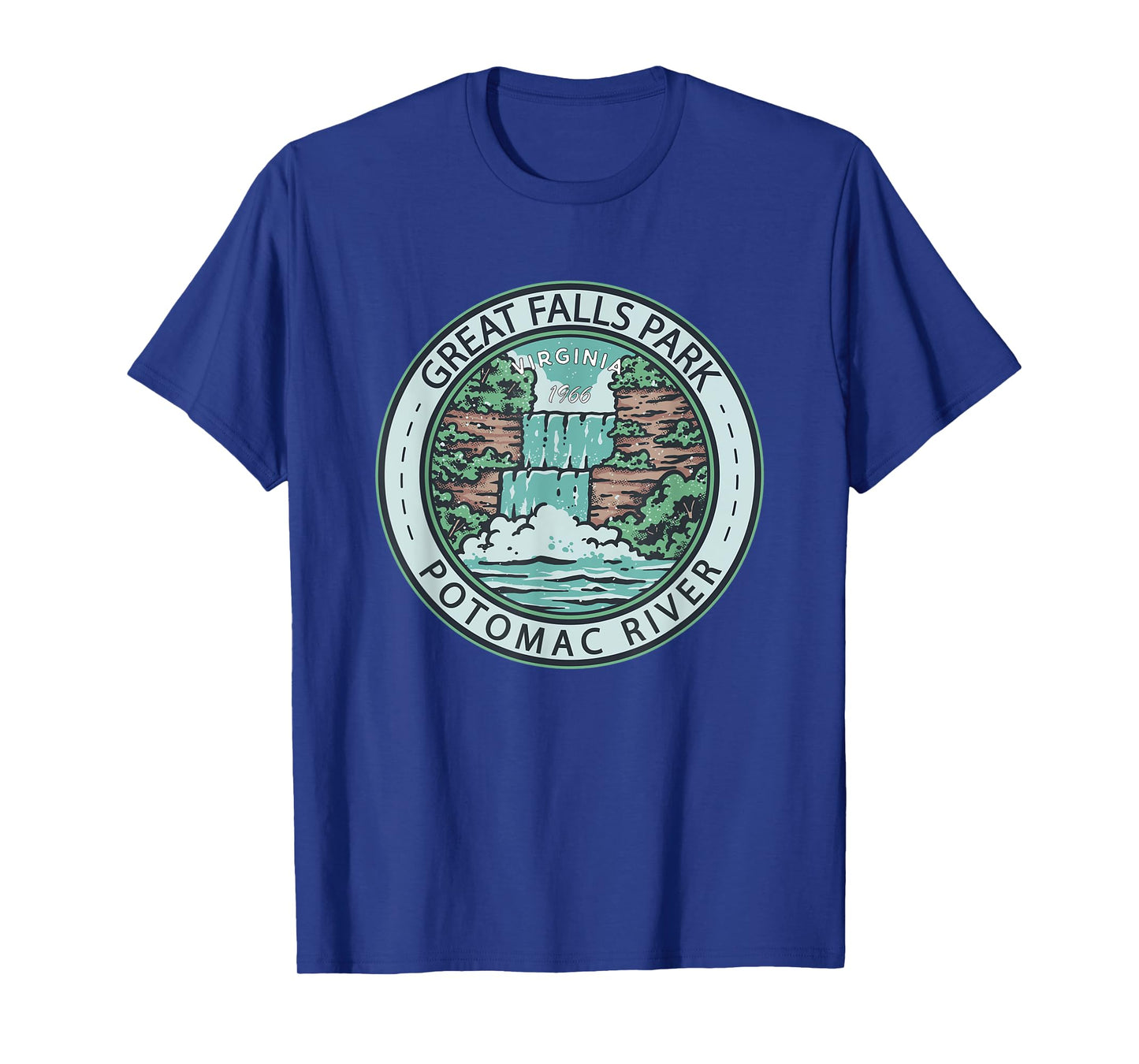 Great Falls Park Virginia Badge Vintage T-Shirt