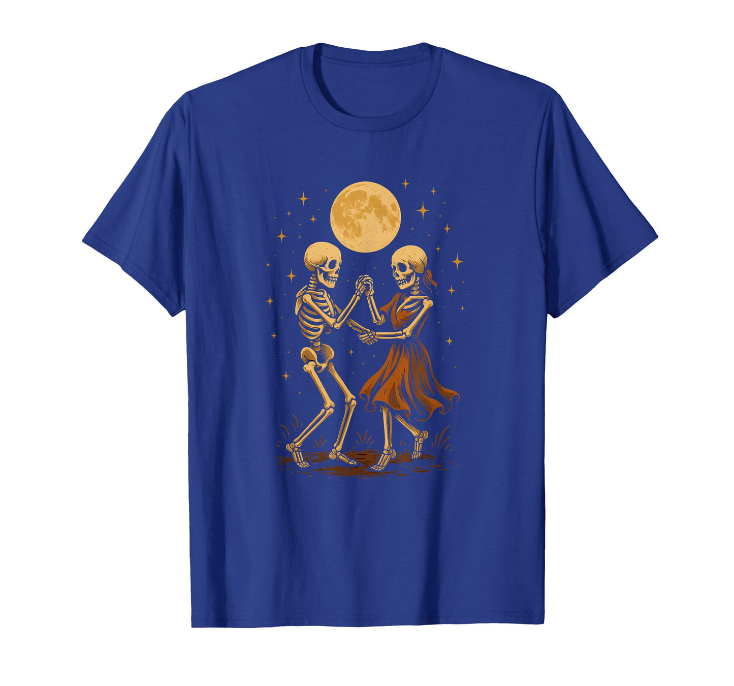 Dancing Skeletons Under Full Moon T-Shirt
