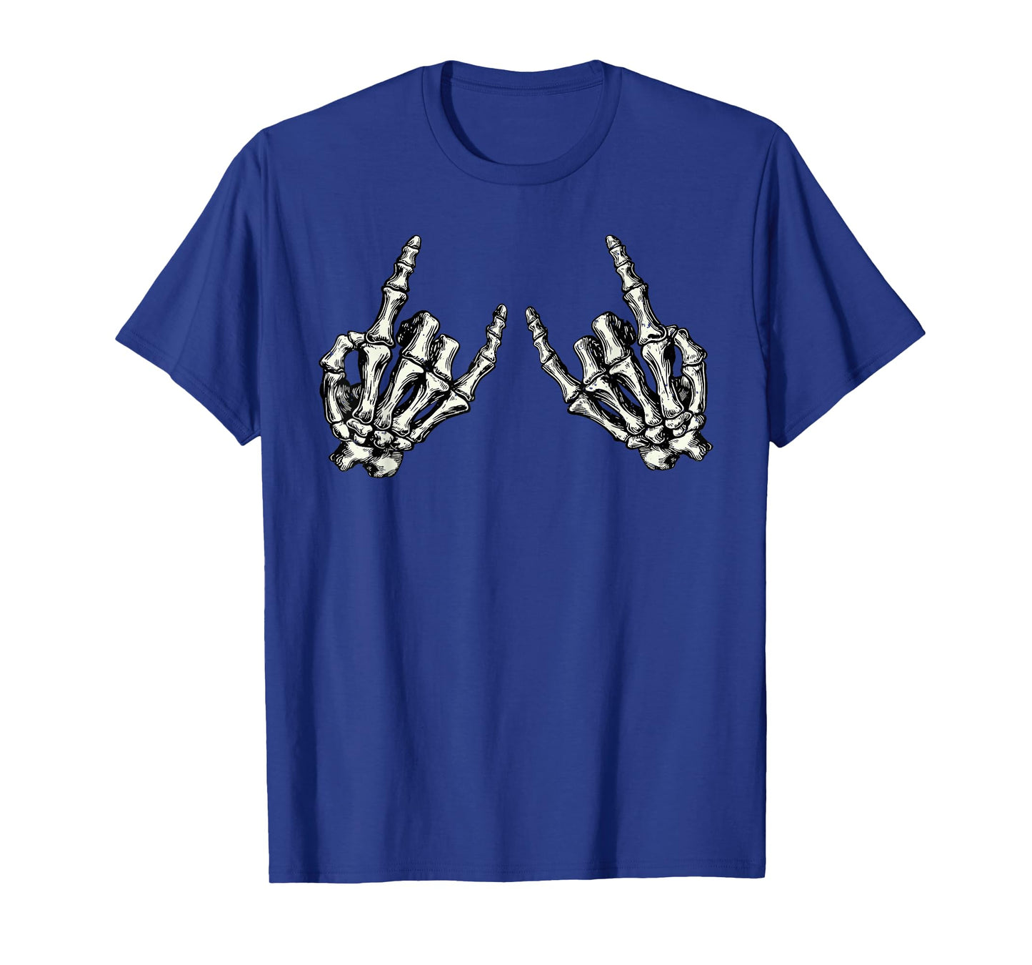 Skeleton Hands Halloween Rock & Roll Star Music Lover Rocker T-Shirt