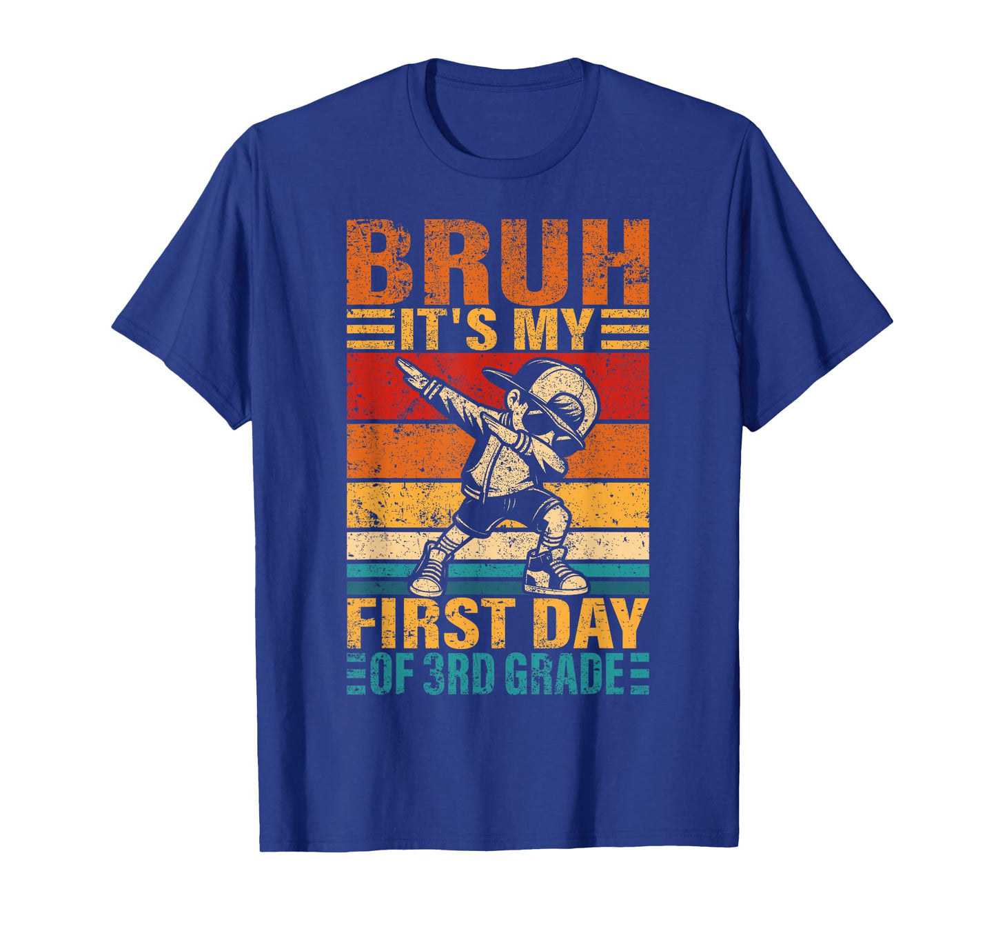 Third Grade Dabbing Boy Bruh It's My First Day Of 3rd Grade T-Shirt