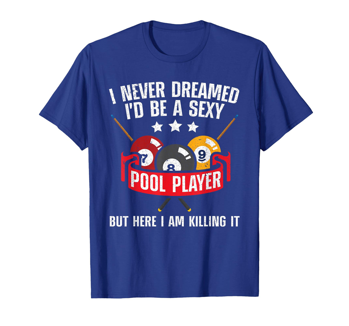Cool Pool Player Design For Men Women Pool Billiards Player T-Shirt