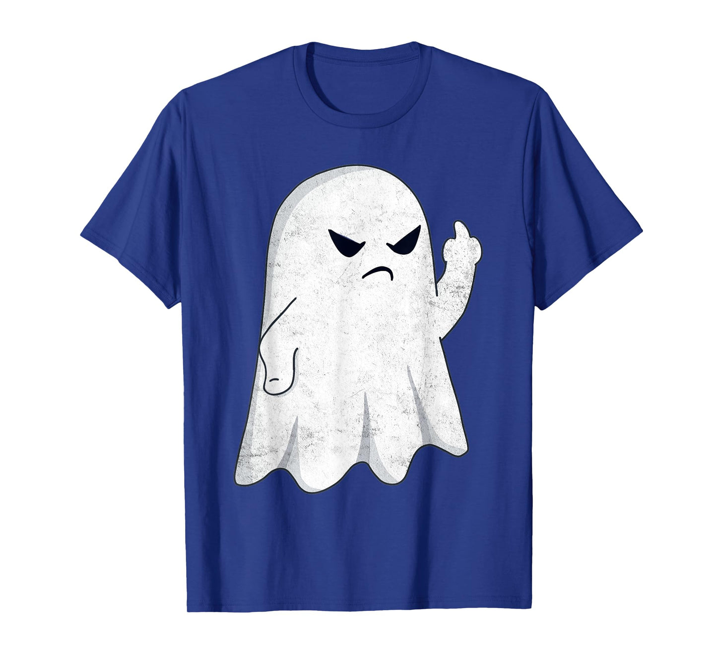 Funny Halloween Costume - Middle Finger Cute Ghost Design T-Shirt