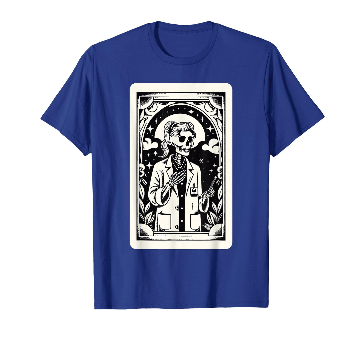 Skeleton Tarot Gothic Coffee Academia Teacher T-Shirt