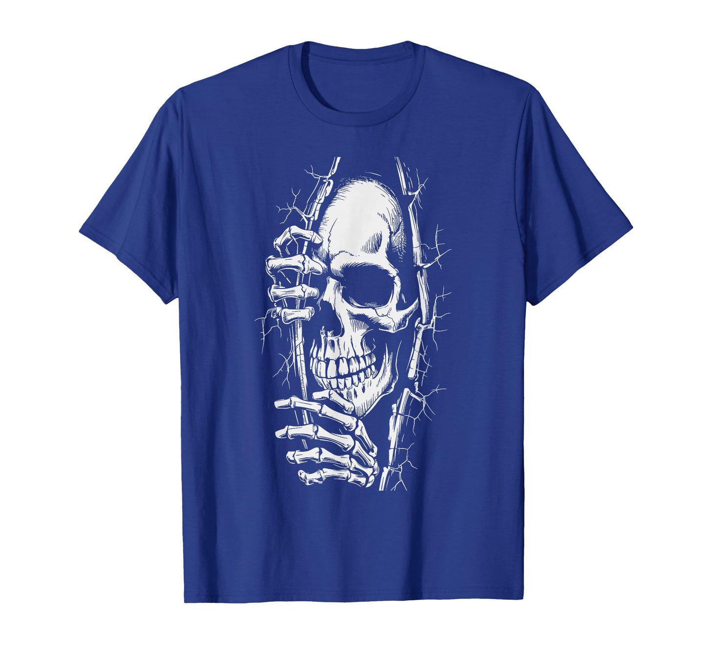 Halloween Skeleton Outfit Women Men Scary Halloween T-Shirt