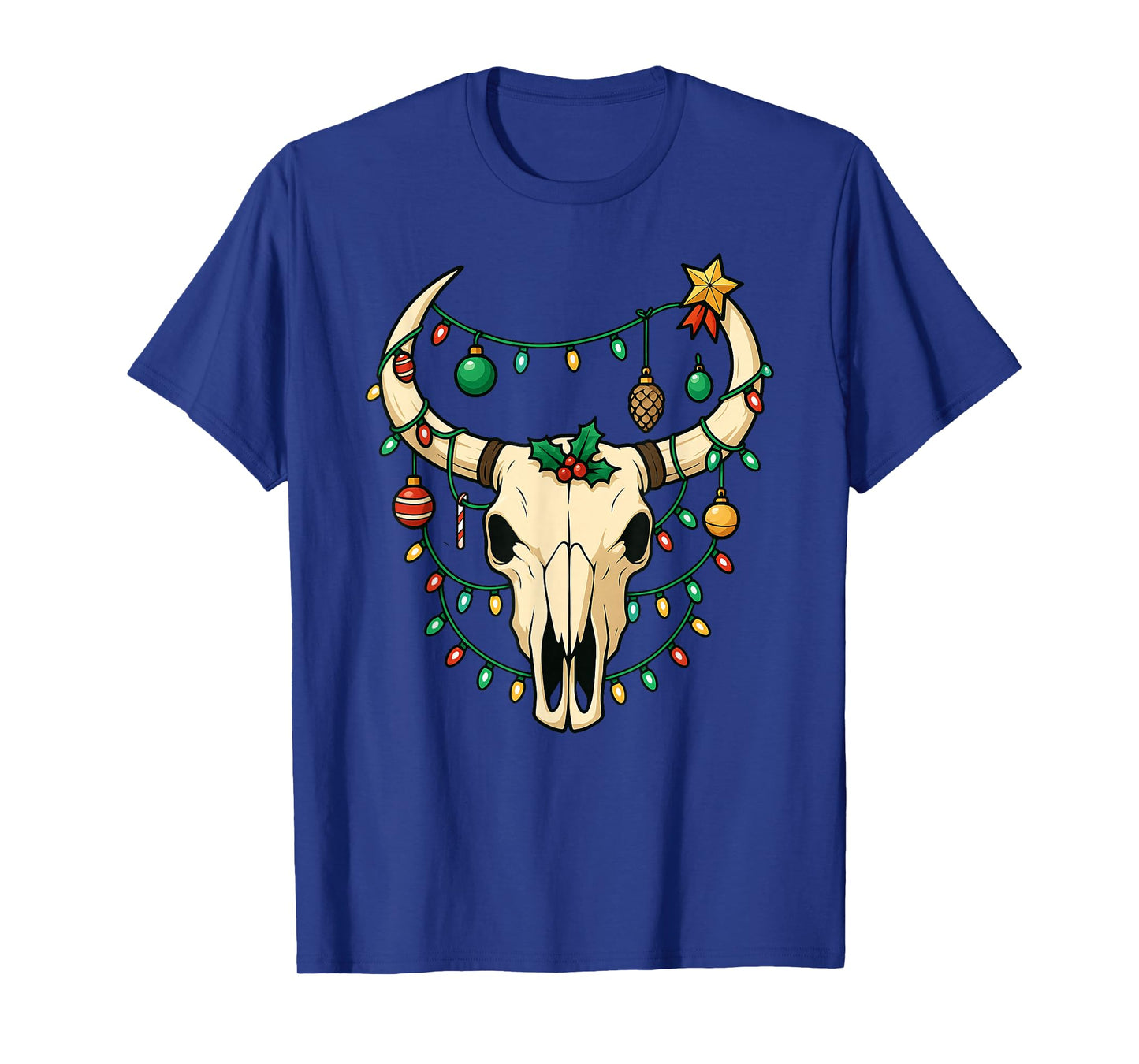Deer Skeleton Skulls Halloween Christmas Xmas Boys Girls T-Shirt