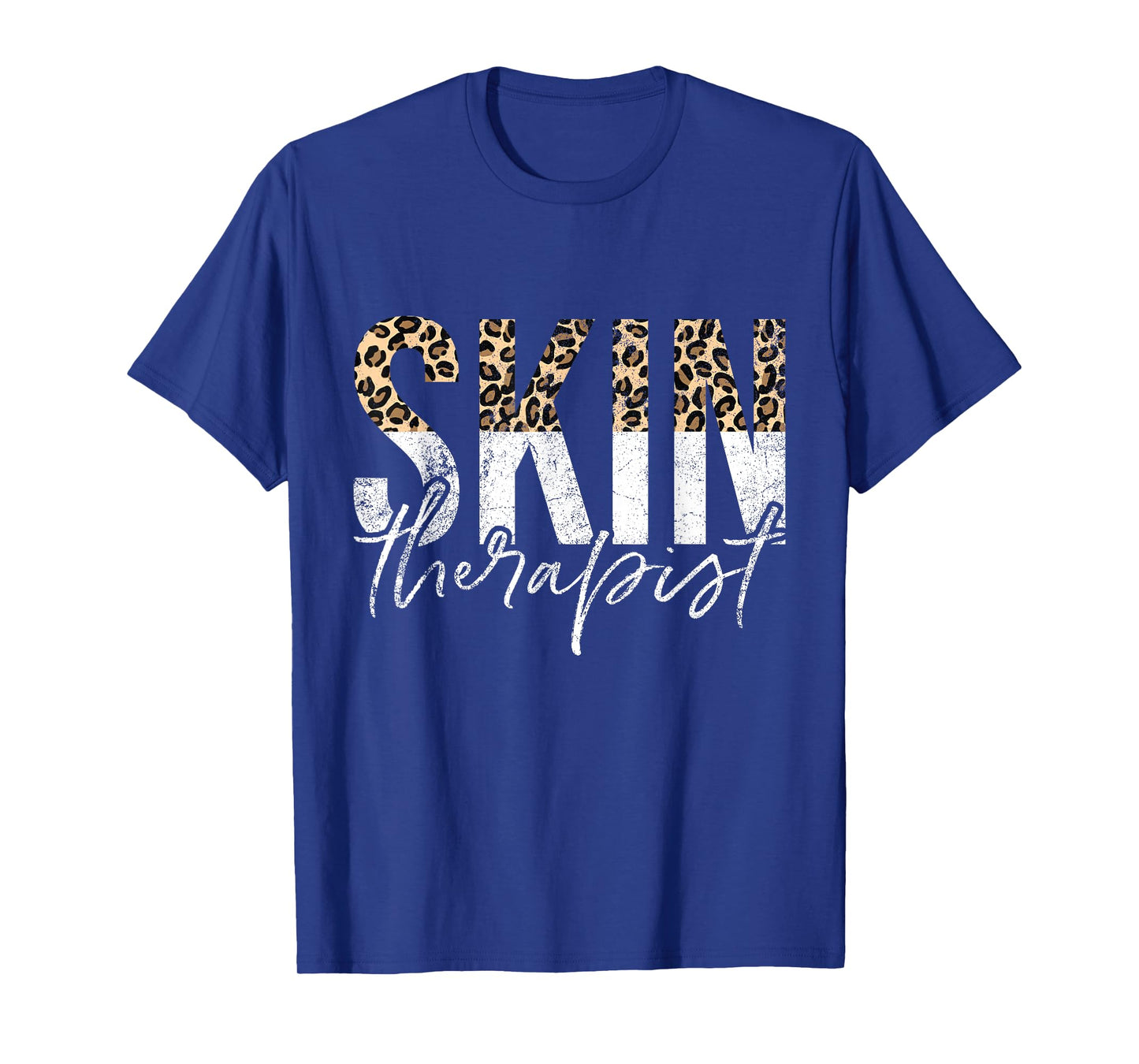 Vintage Skin Therapist Skincare Leopard Skin Esthetician T-Shirt