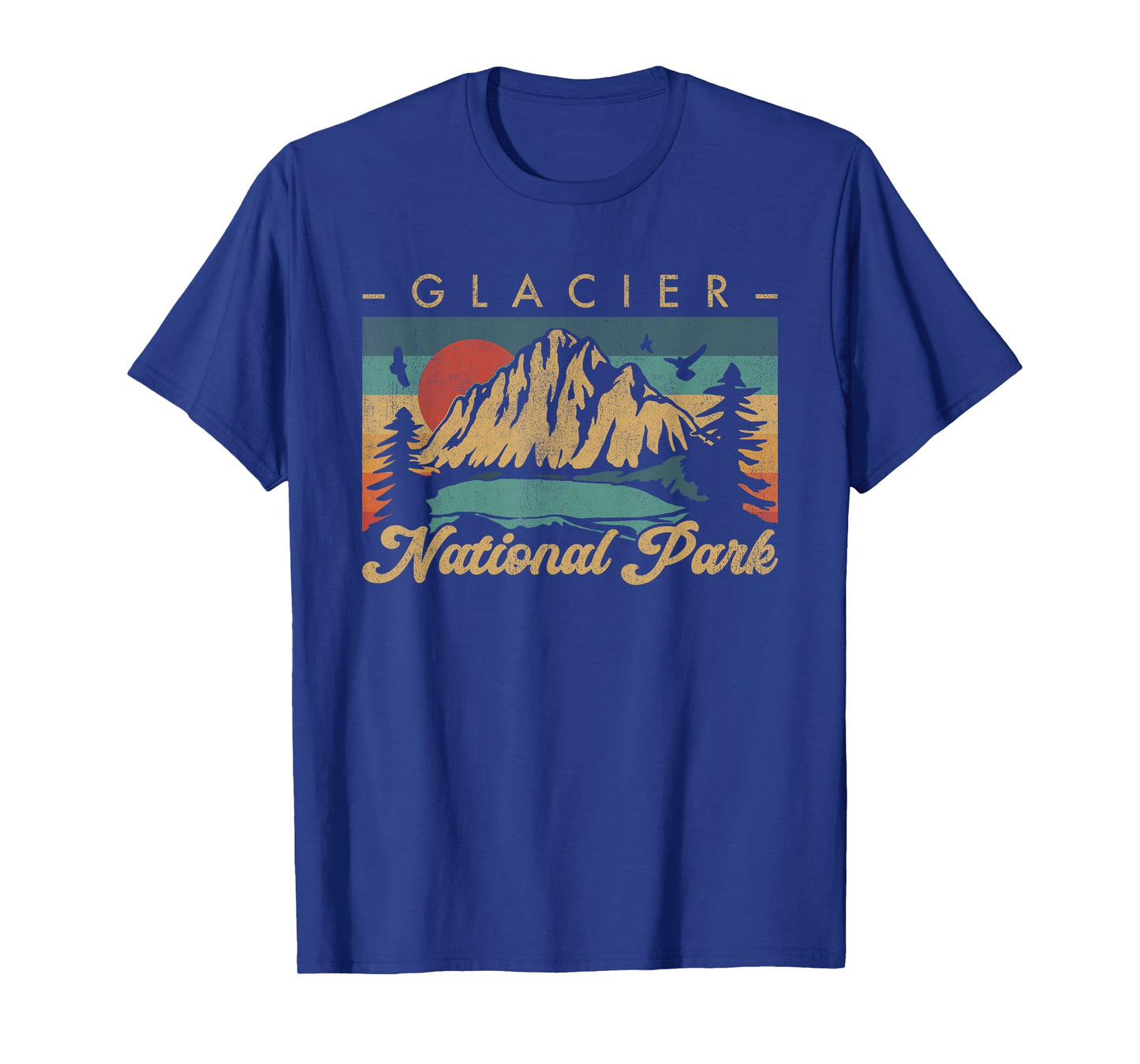 Retro Vintage Graphic Glacier National Park T-Shirt