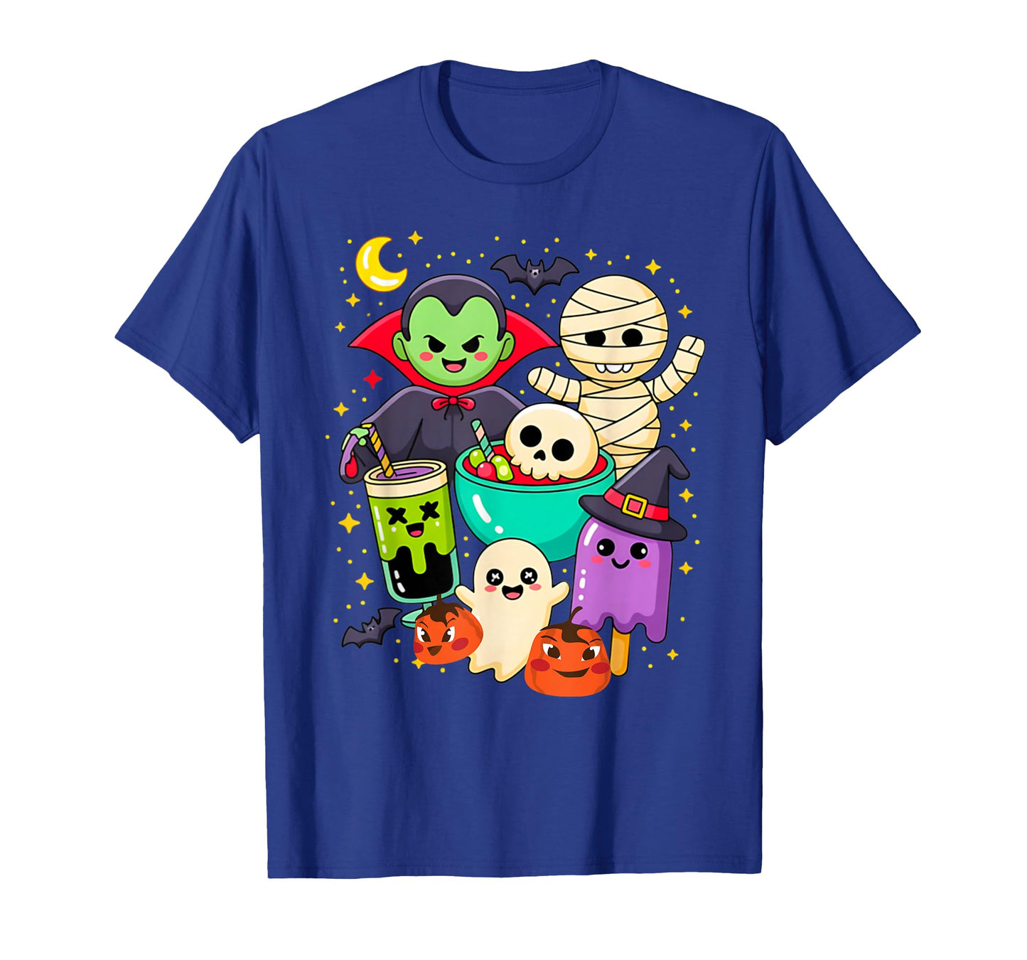 Kids Cute Ghost Mummy Pumpkin Halloween Costumes T-Shirt
