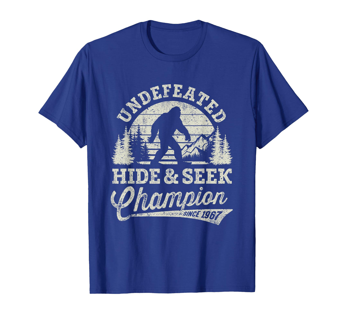 Bigfoot Undefeated Hide And Seek Champion Vintage T-Shirt