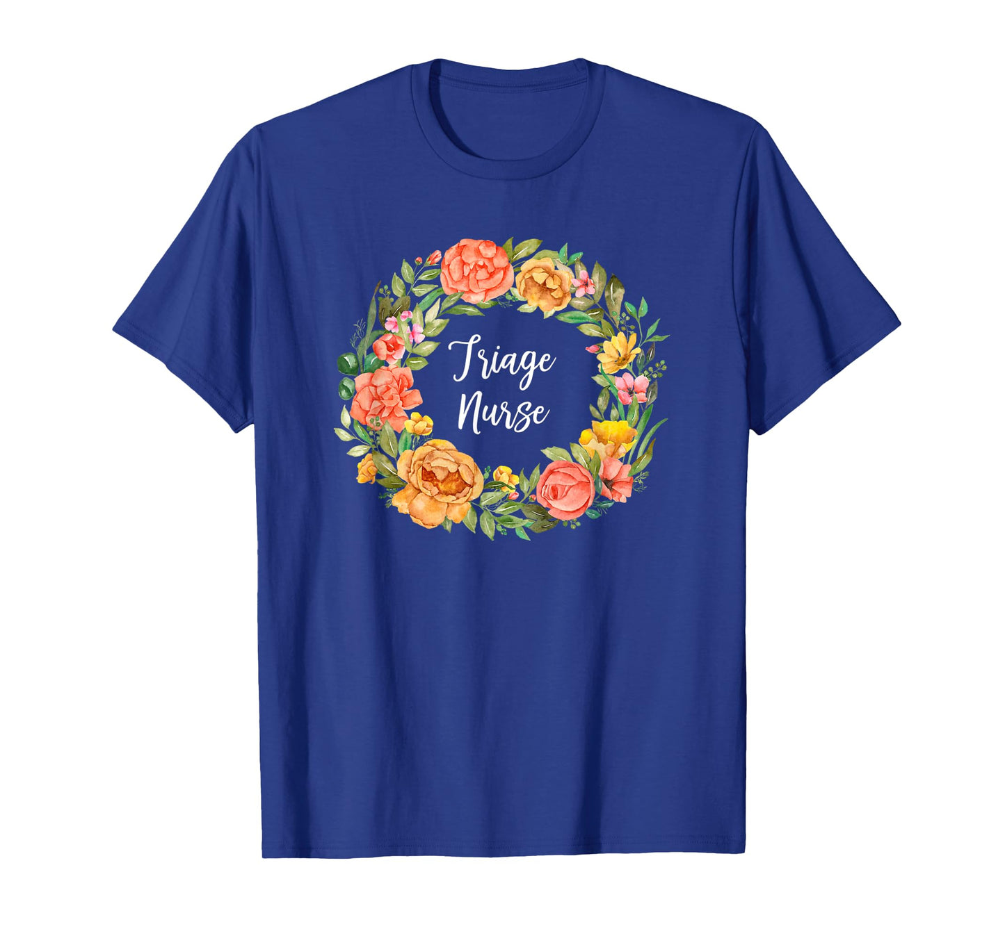RN Nursing Medical Professional Floral Triage Nurse T-Shirt
