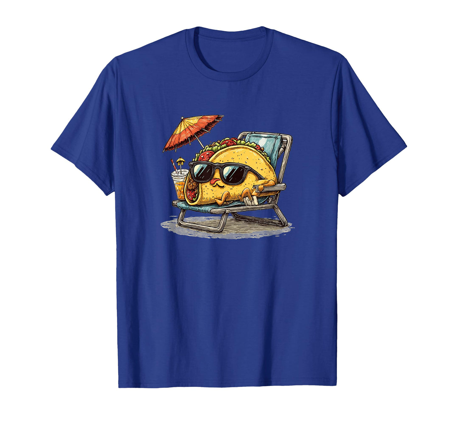 Beach Taco Sunbath Costume for Beard and Sunglasses Lovers T-Shirt
