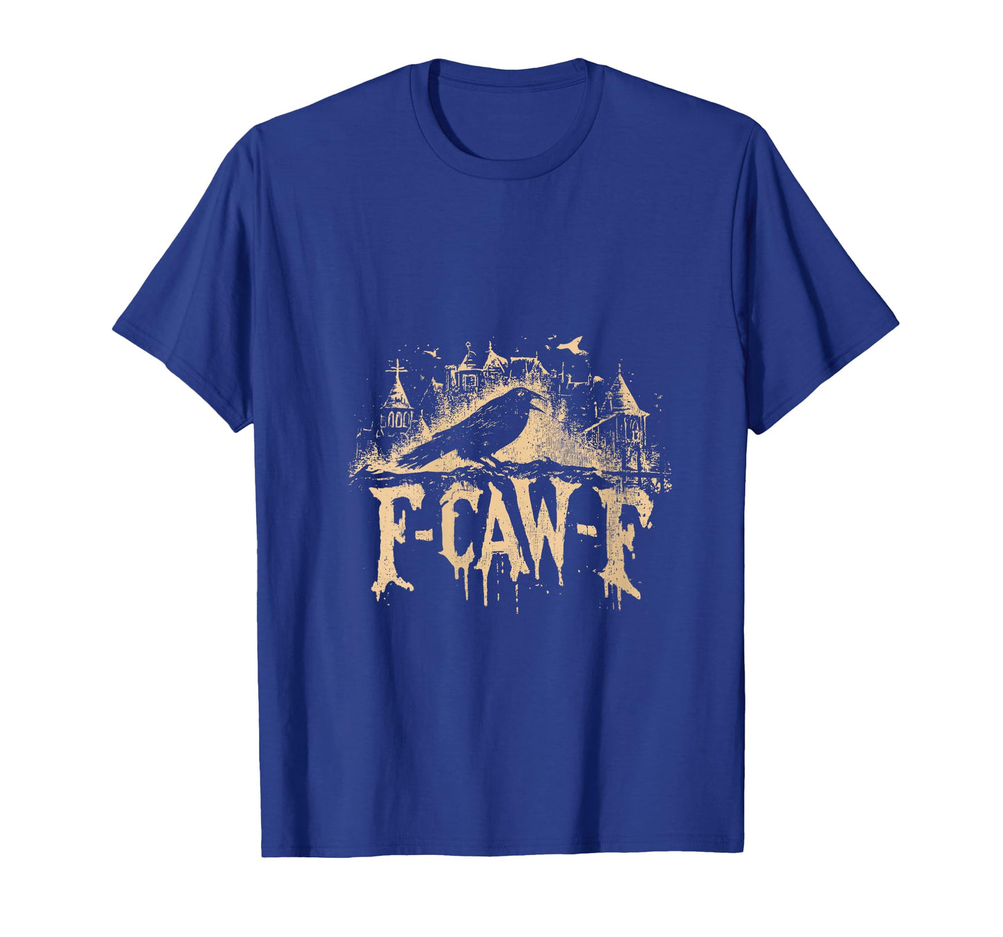 Womens F Caw F Meme Gothic V-Neck T-Shirt