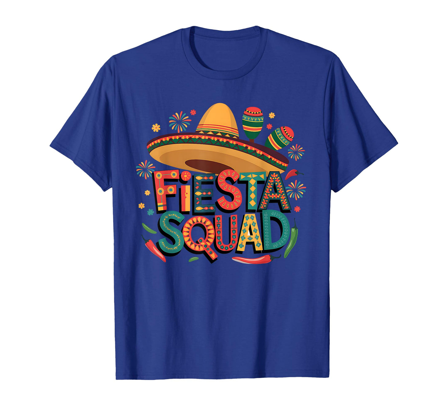 Fiesta Squad Cinco De Mayo Mexican Fiesta For Men Women Kids T-Shirt