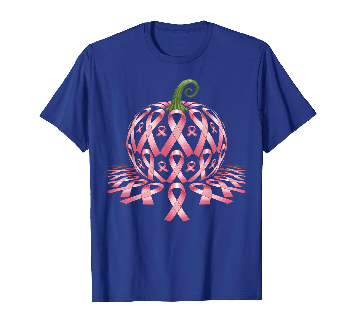 Halloween Pink Ribbon Pumpkin Breast Cancer Awareness T-Shirt