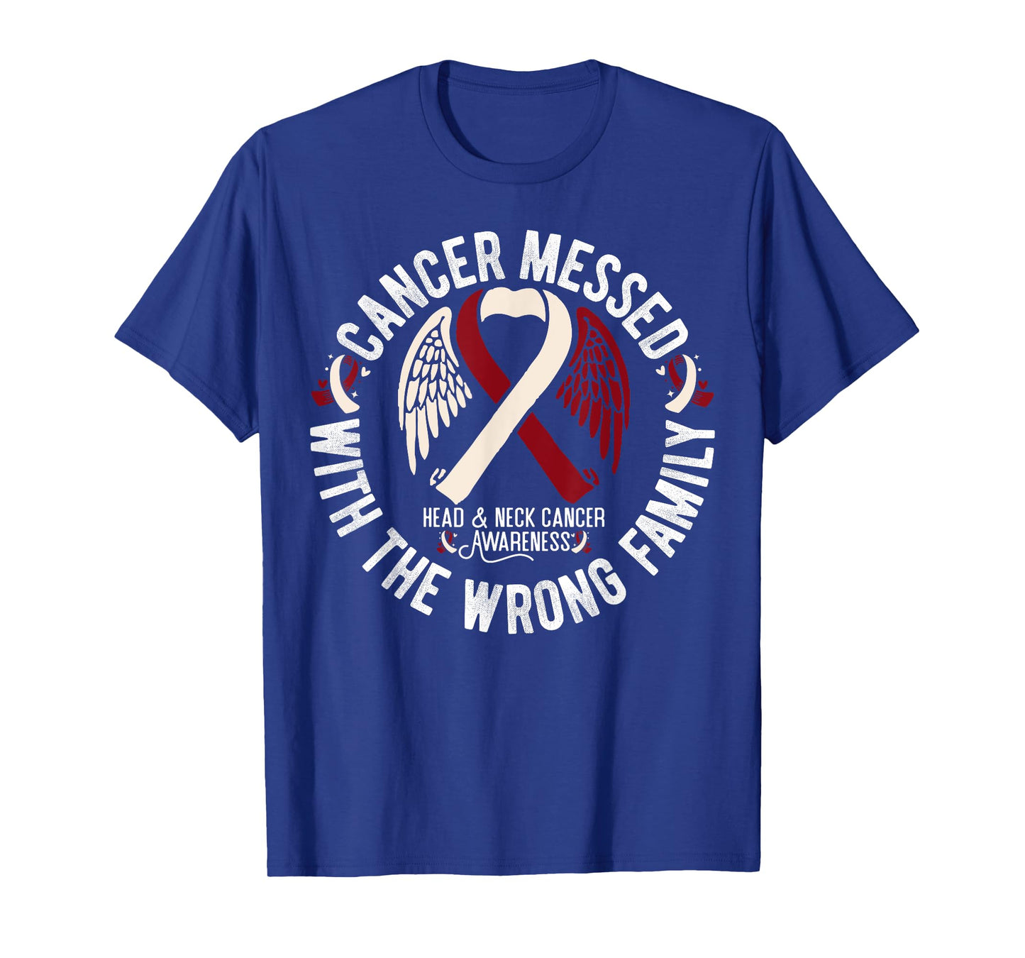 Head & Neck Family Support Oral Head & Neck Cancer Awareness T-Shirt