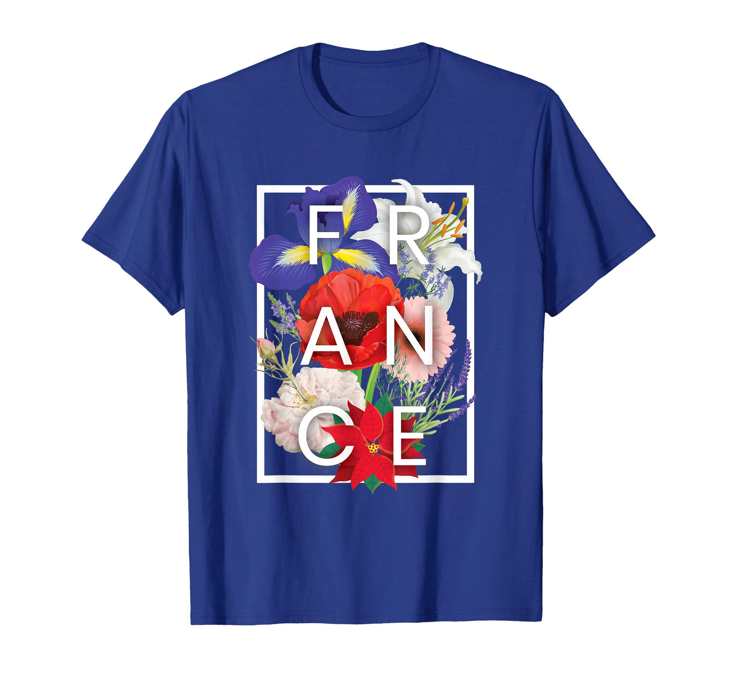 Flowers of France Word Art - French Pride T-Shirt