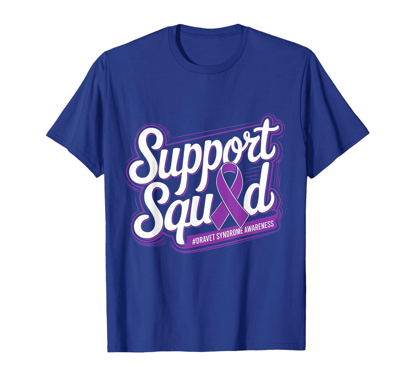 Purple Ribbon Support Squad Dravet Syndrome Awareness T-Shirt