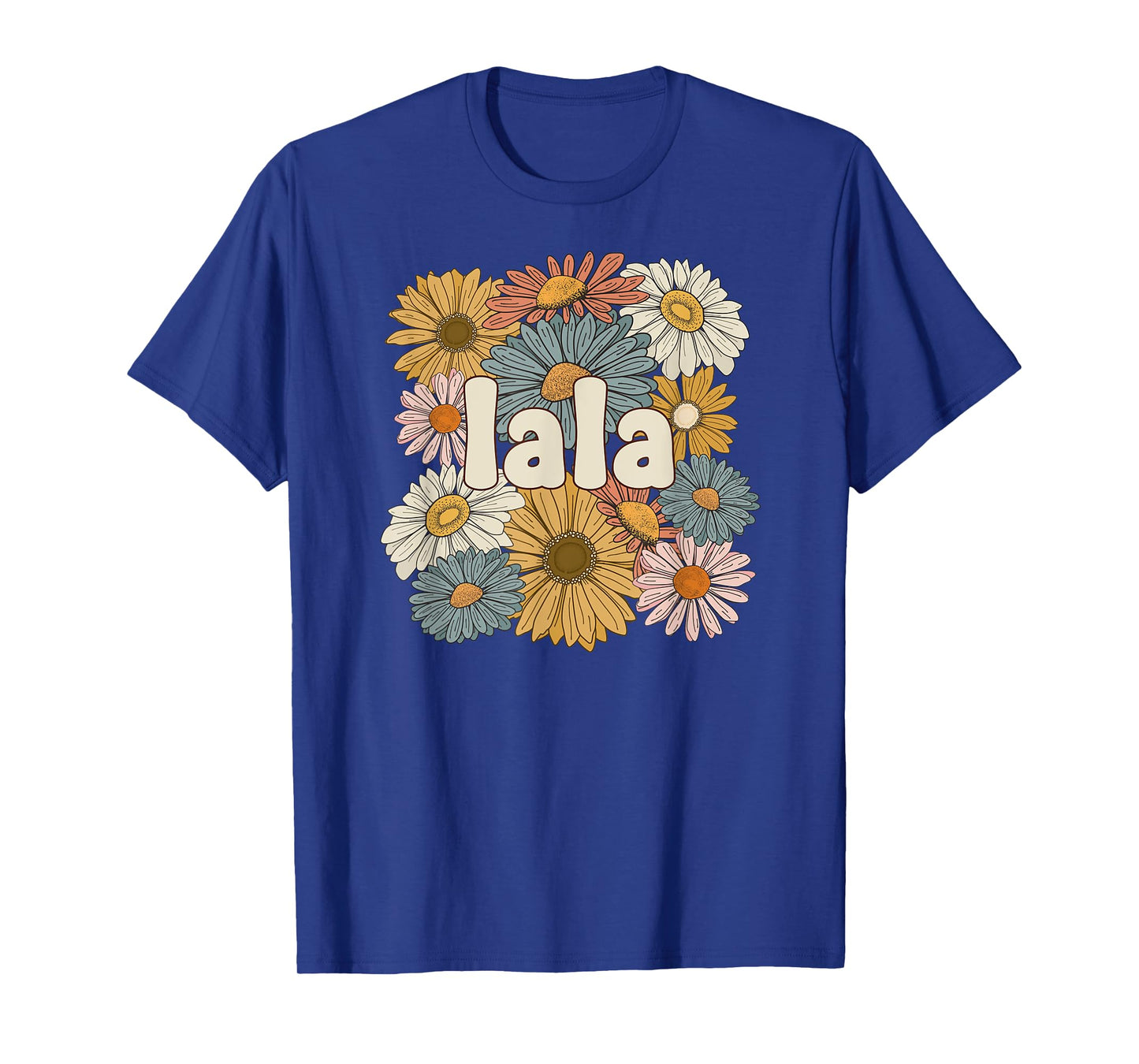 Groovy Lala Grandmother Flowers Lala Grandma T-Shirt