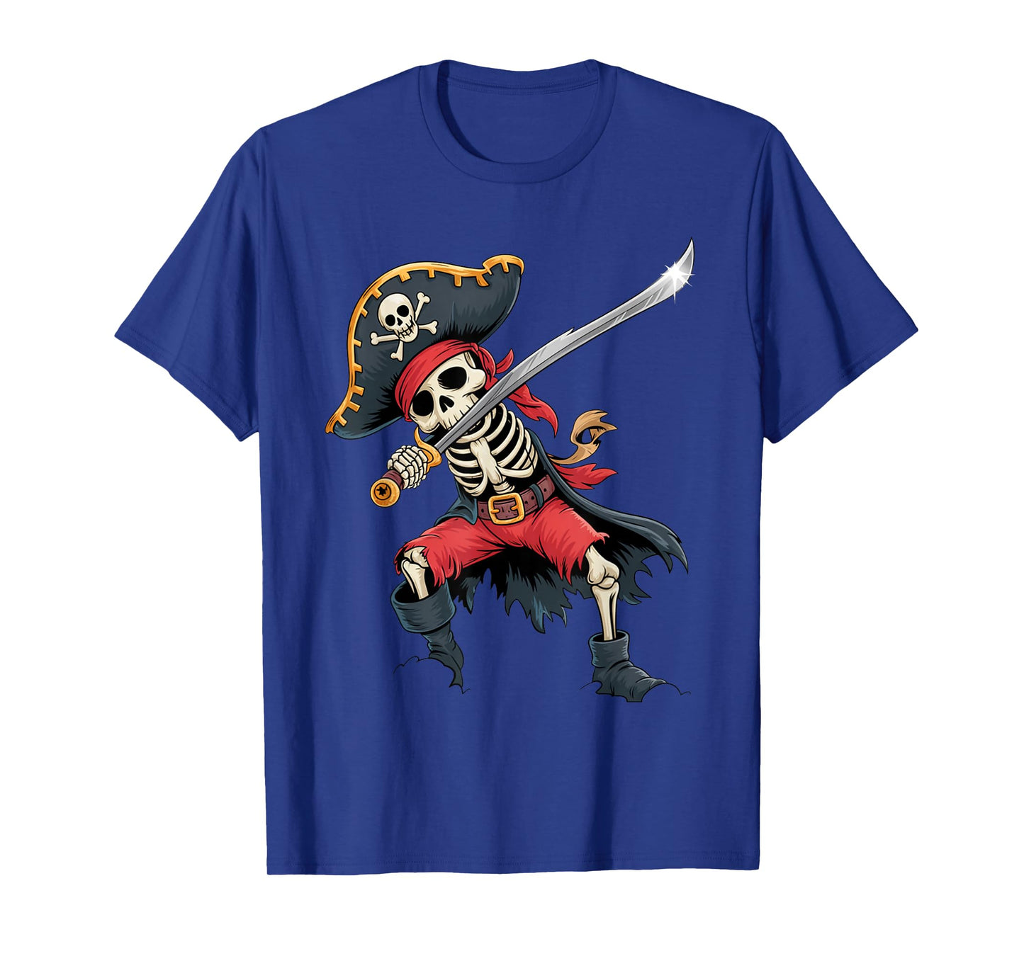 Funny Dab Kids Boy Dabbing Skeleton Pirate Spooky Halloween T-Shirt