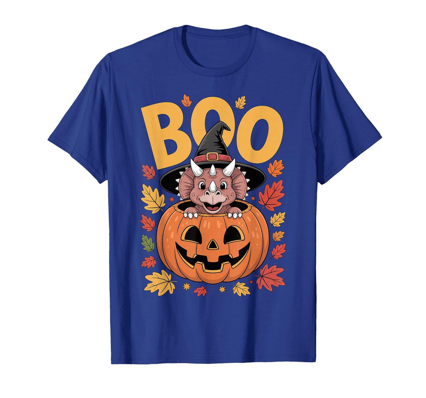Triceratops Costume on Pumpkin Halloween Triceratops T-Shirt