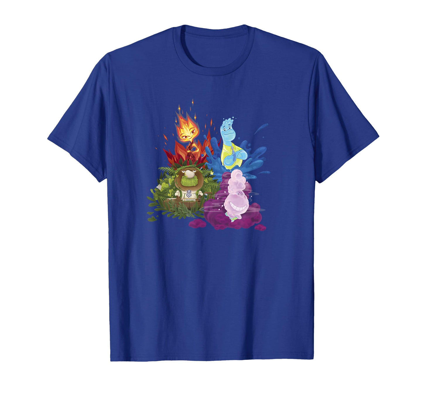 Disney Pixar Elemental Four Elements Group Shot Poster T-Shirt