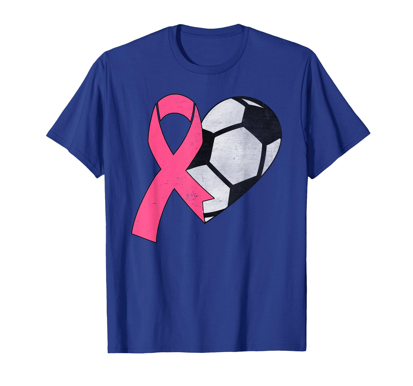 Pink Ribbon Soccer Ball Breast Cancer Awareness Month Women T-Shirt