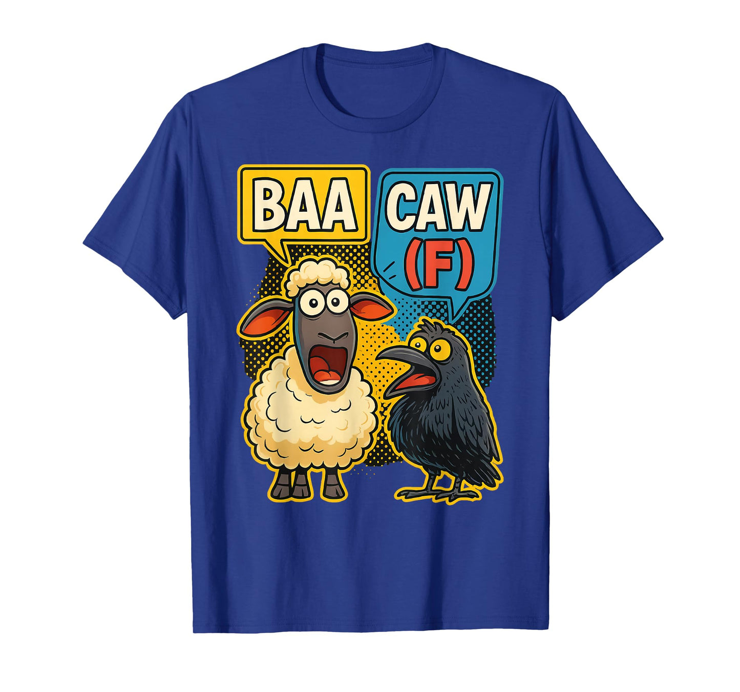 Funny Back Off Shirt – Baa-Caw-F Sheep & Crow Viral Meme T-Shirt