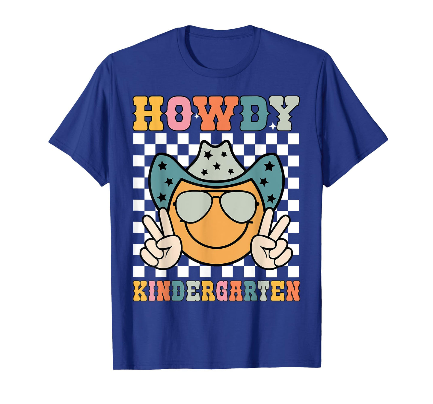 Howdy Kindergarten Teacher Kids Western Back To School Retro T-Shirt