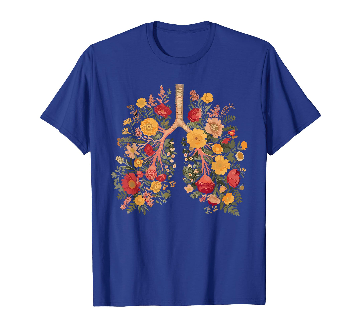 Lungs Made of Flowers - Blossoming Respiratory Beauty T-Shirt
