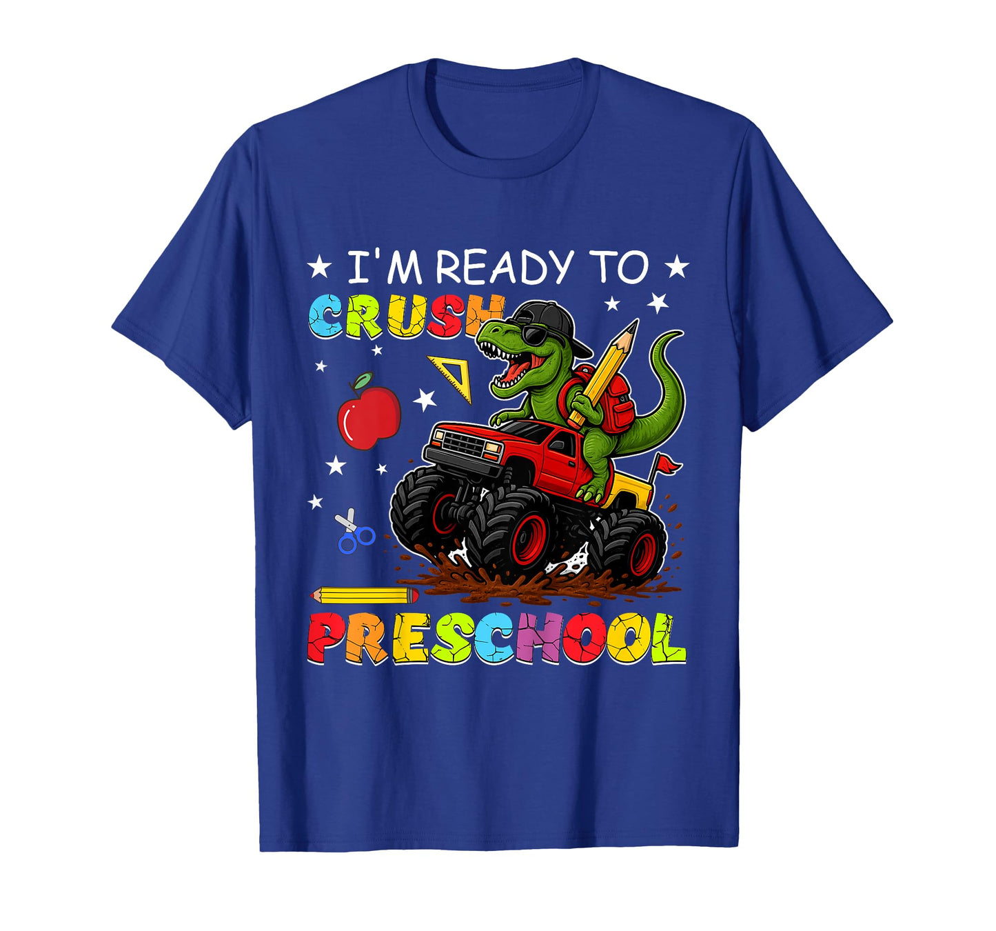 Kids Ready To Crush Preschool Dinosaur First Day Of School Boy T-Shirt