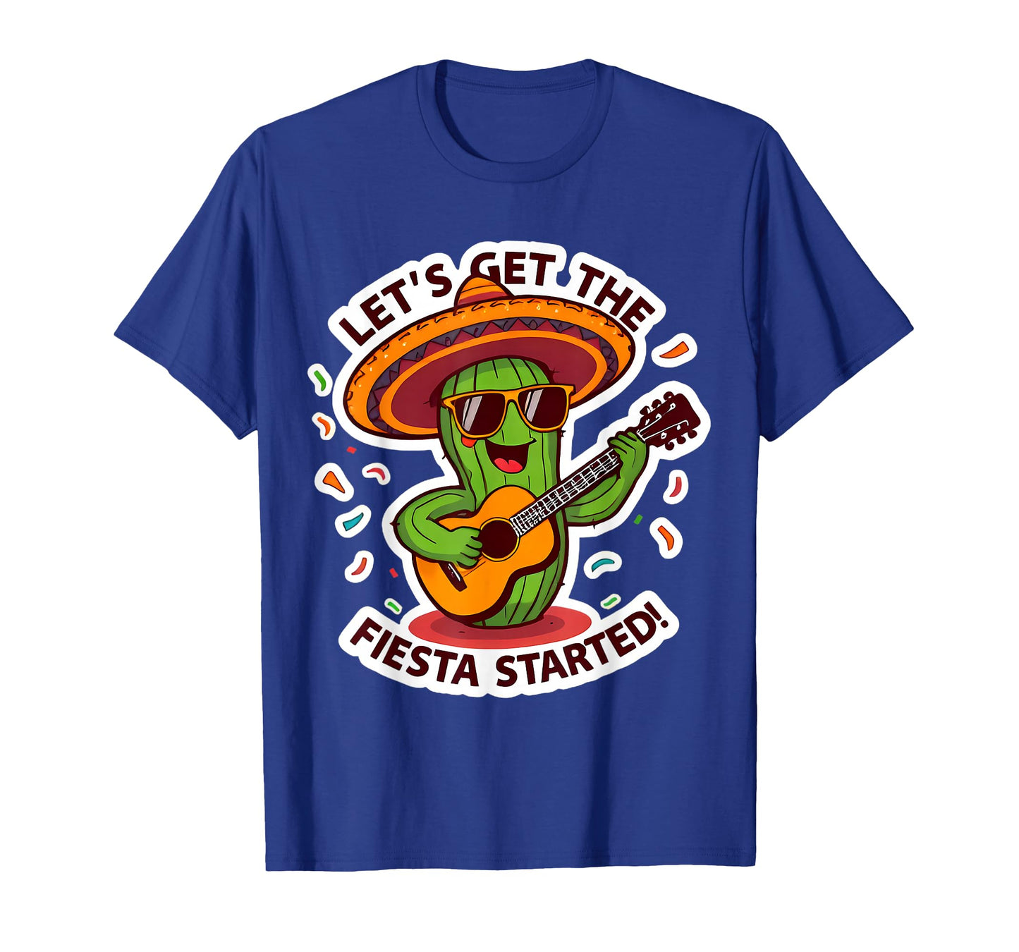 Let's Get The Fiesta Started Funny Mexican Cinco De Mayo Fun T-Shirt
