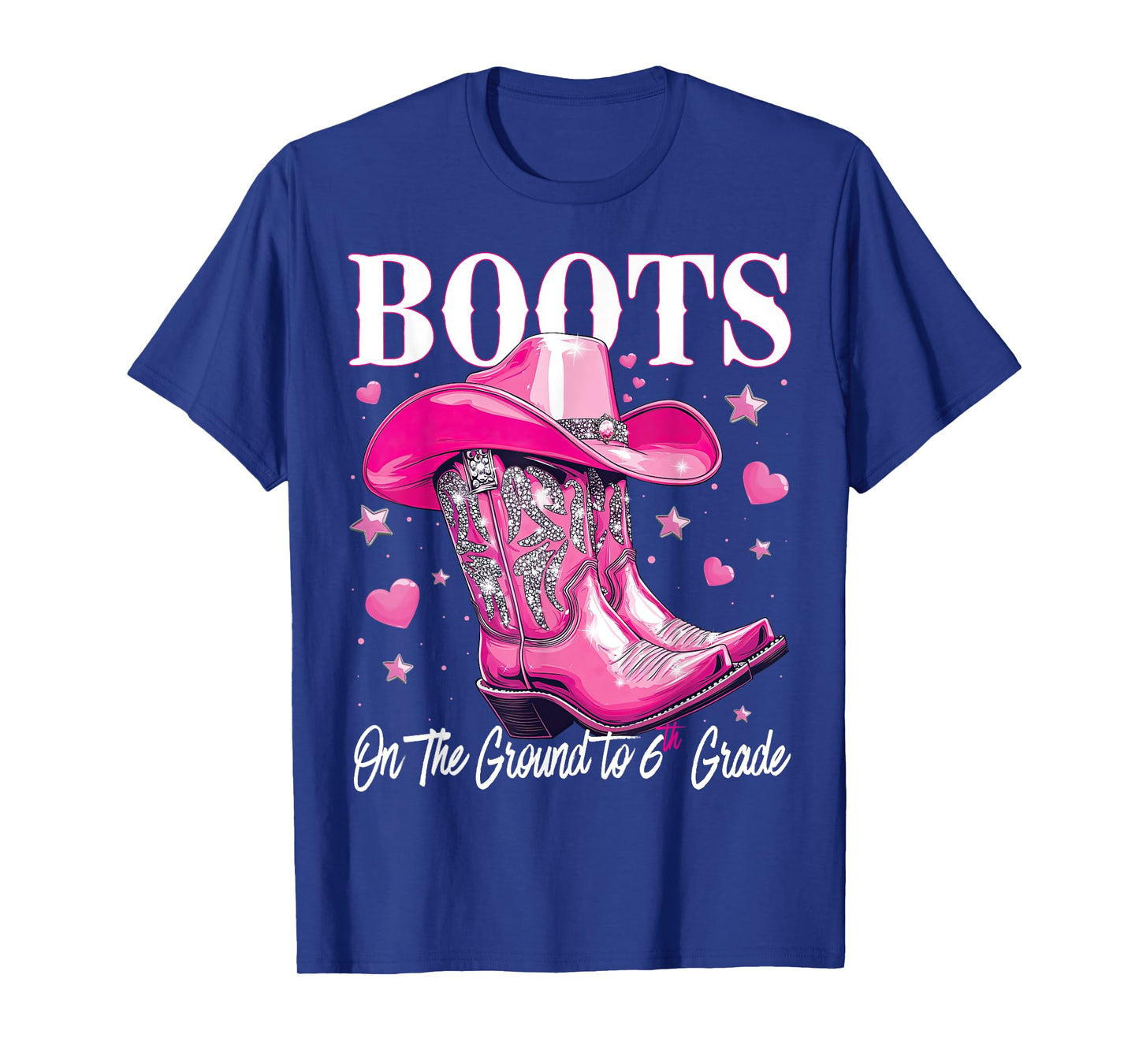 Boots On The Ground To 6th Grade 1st Day of School T-Shirt