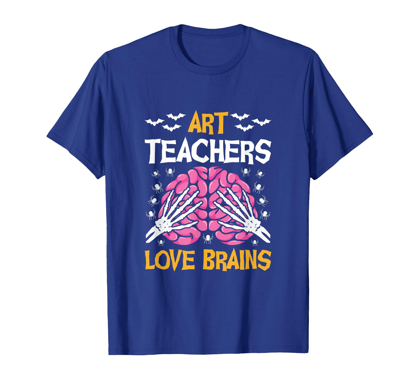 Art Teacher Love Brains Funny Halloween School T-Shirt